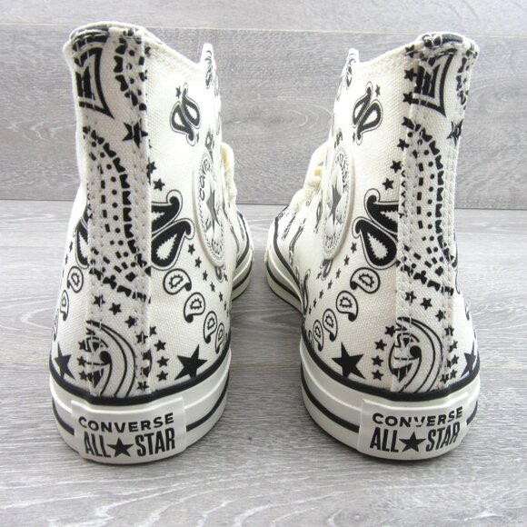 Converse Chuck Taylor All Star HI Paisley Sneakers Womens Size 8.5 NEW - Picture 8 of 16